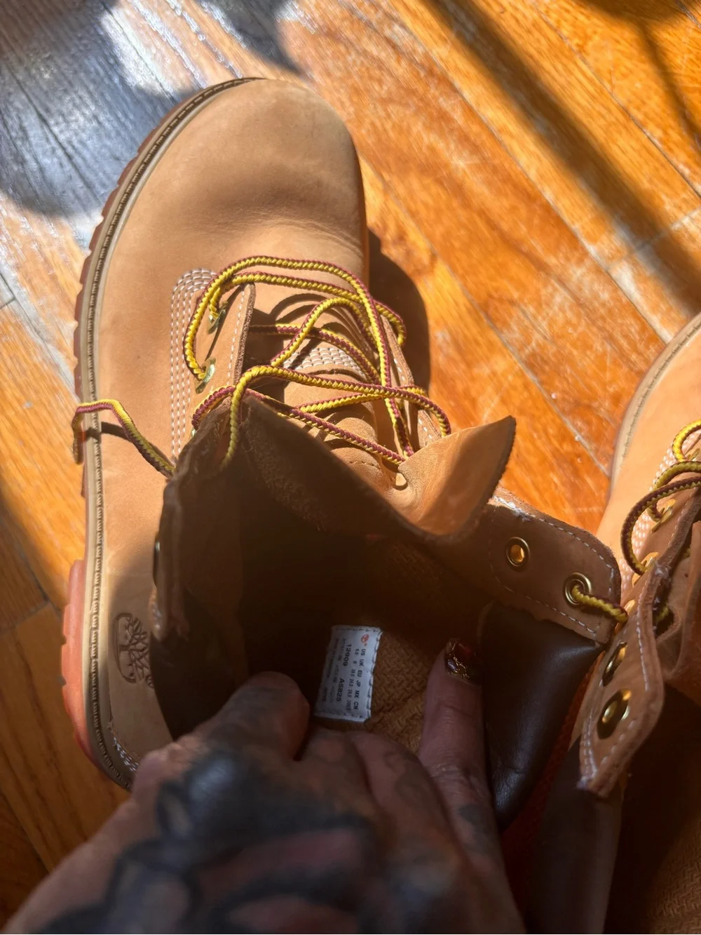 Timberland Brown Leather Lace-Up Work Boots